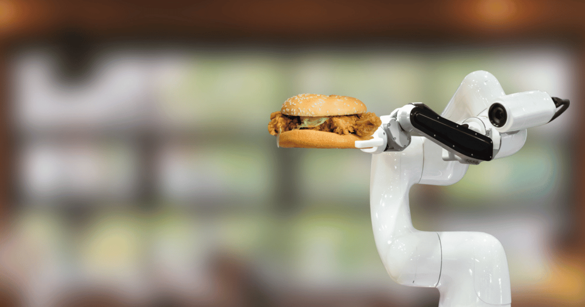 Robotic Arm With Burger