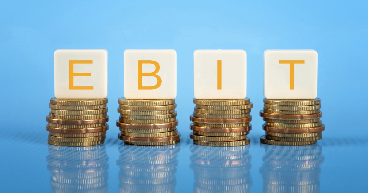 EBIT concept coin stacks