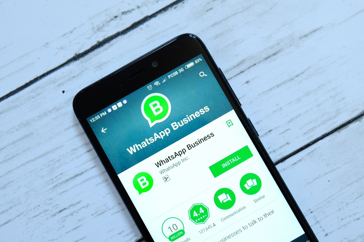 Whatsapp business open on phone