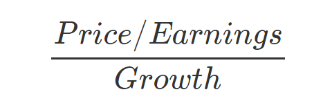 Peg ratio formula