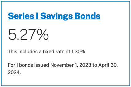 Series I Savings Bonds