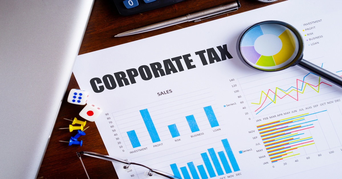 Corporate tax concept